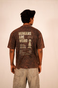 Dopamine Acid Wash Oversized T-Shirt – Black Vintage Wash