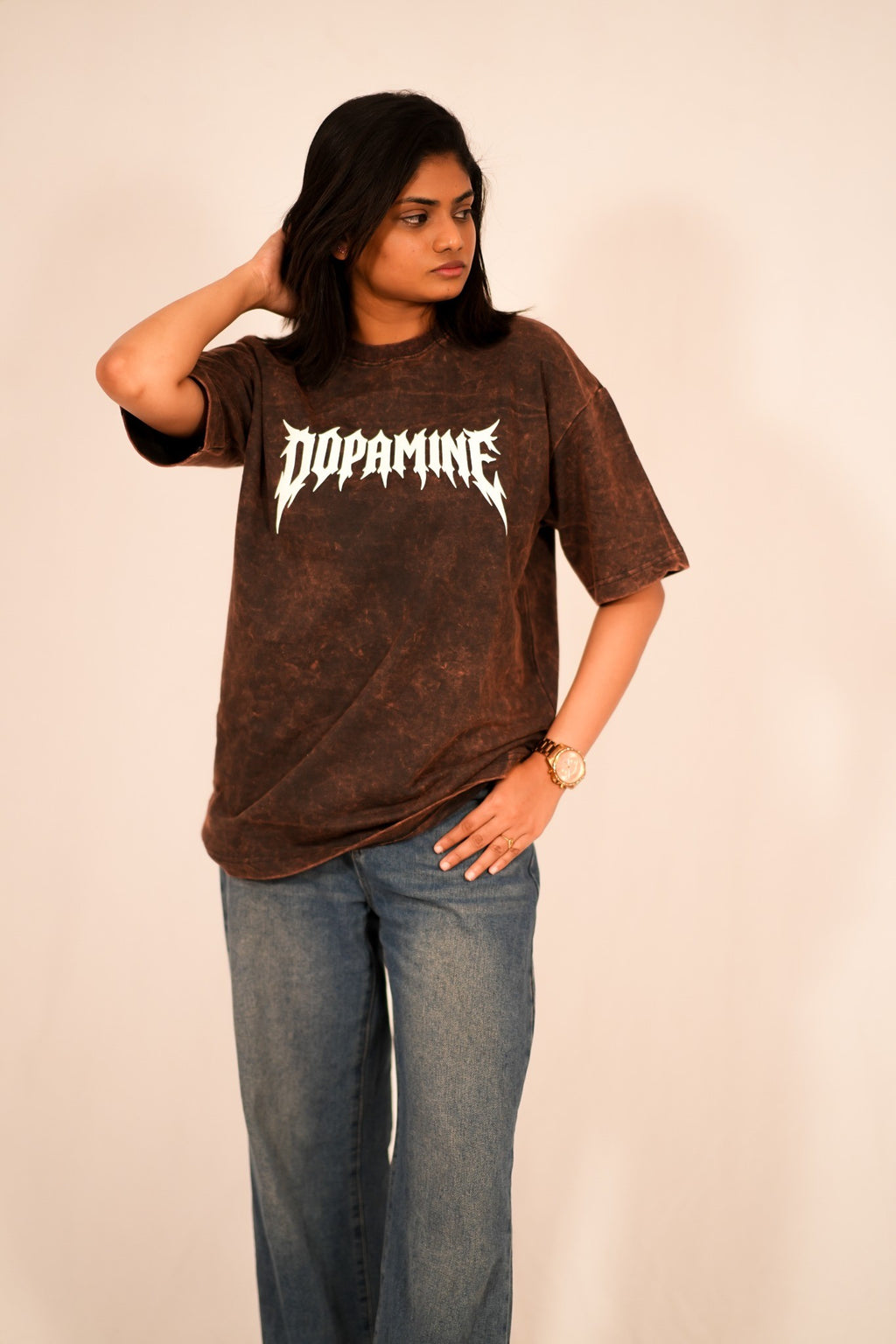 Dopamine Puff Print Oversized Tee