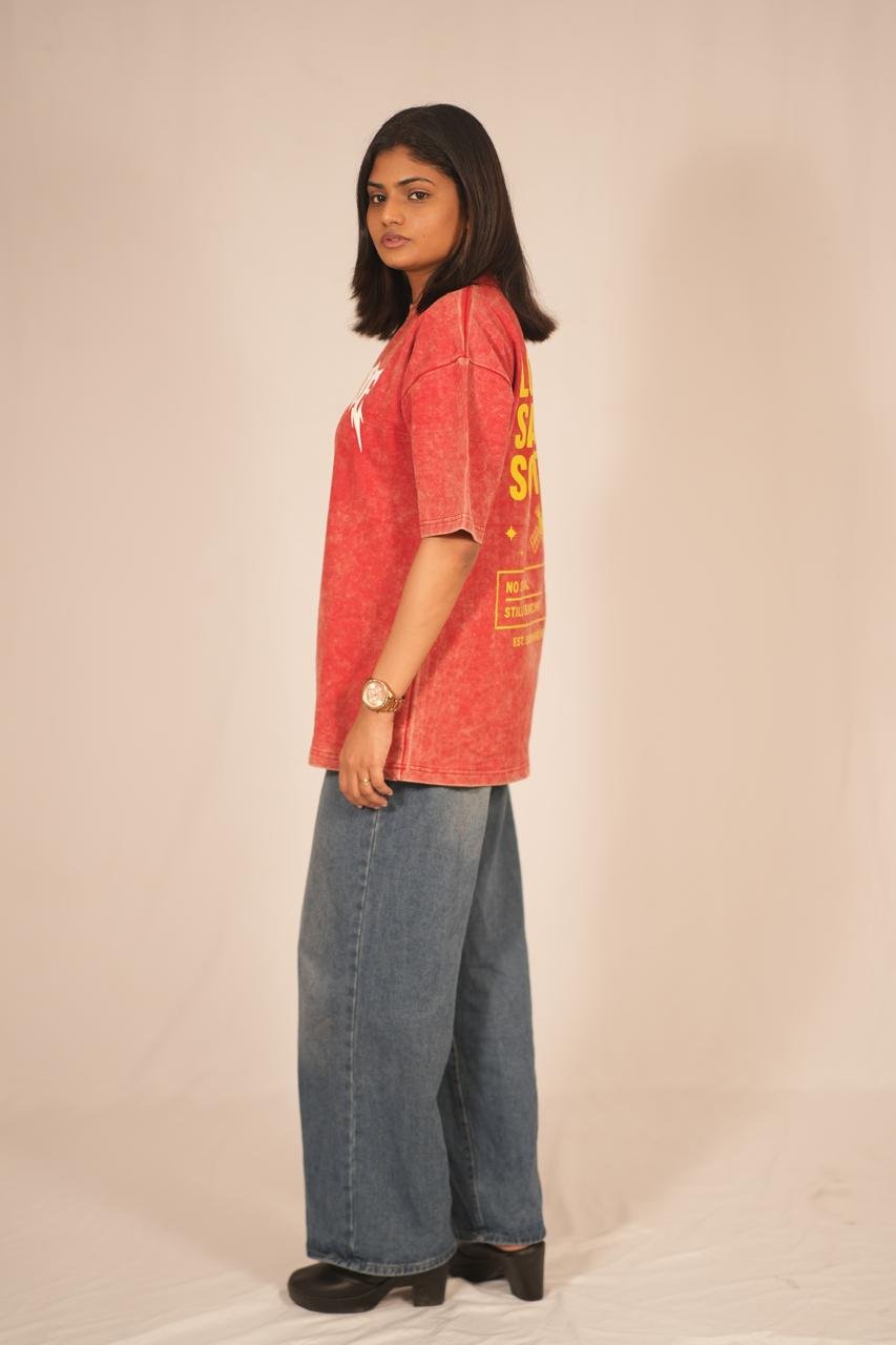 Dopamine Acid Wash Oversized T-Shirt